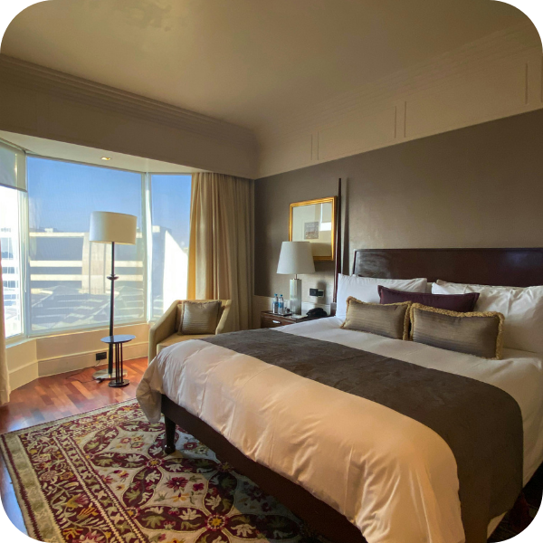 inside of hotel room