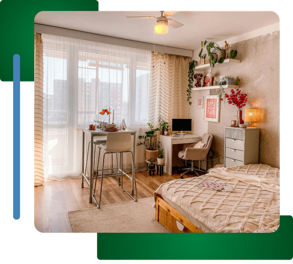 A room in an apartment
