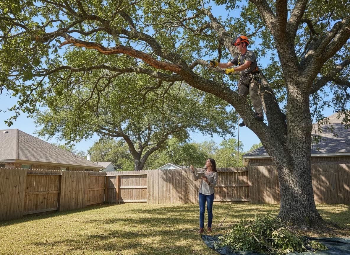 Professional Tree Trimming Service in Backyard