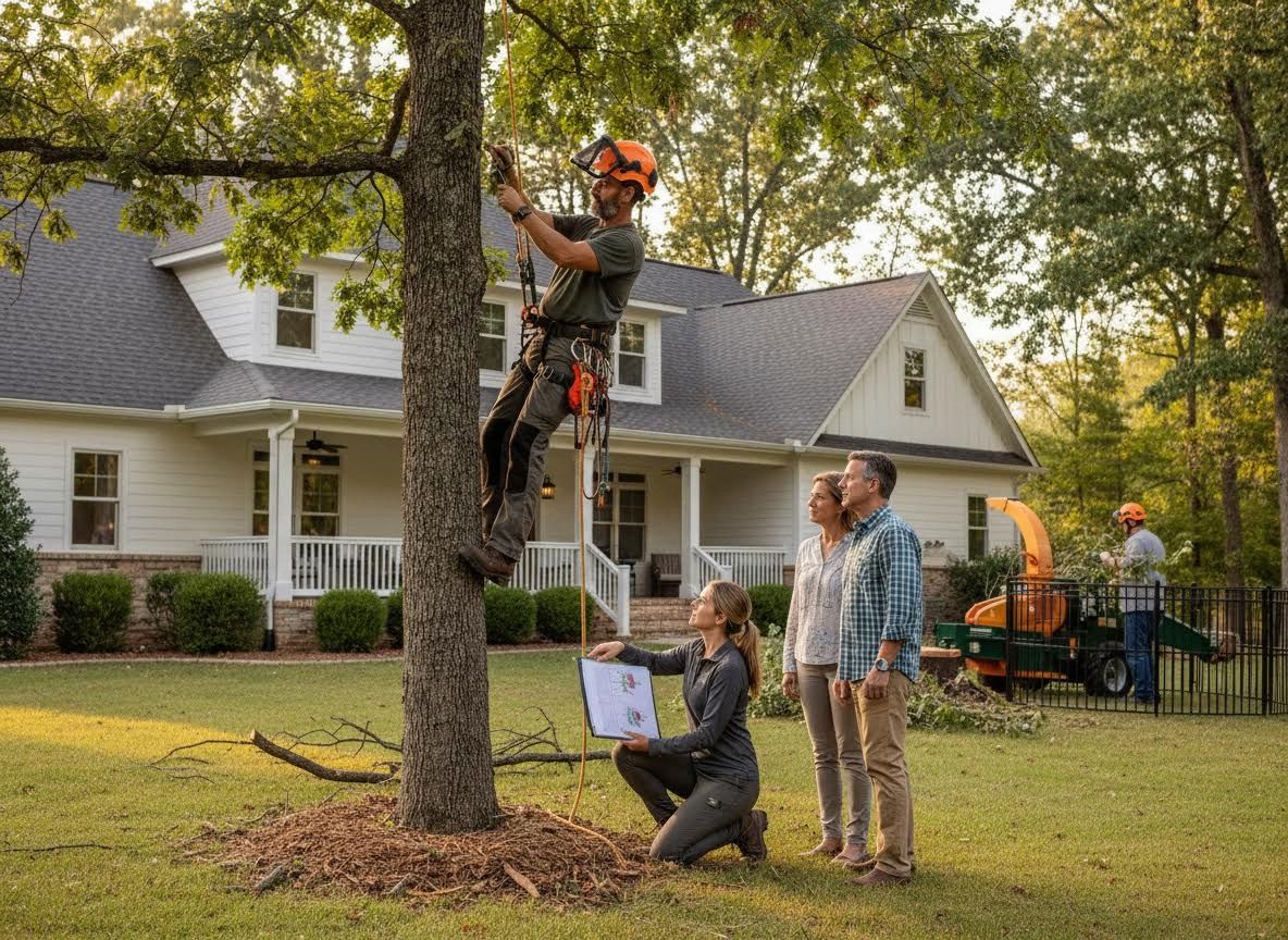 Tree Service Professionals at a Residence