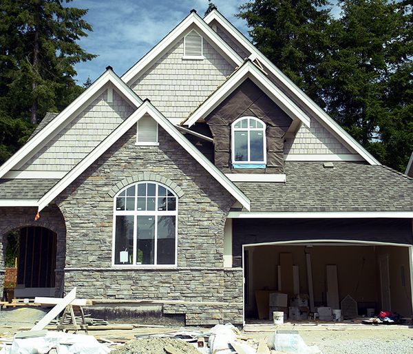 Image of a house under renovation