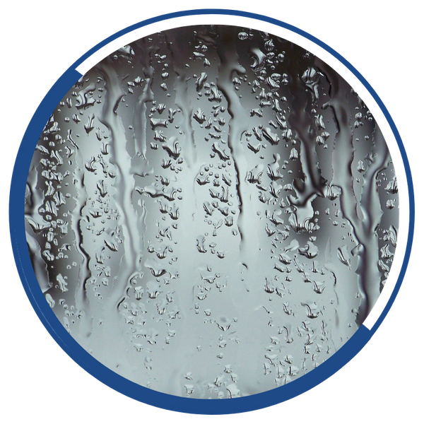 rain on a window. 