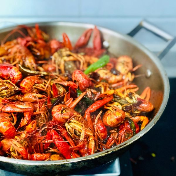 Broiled crawfish