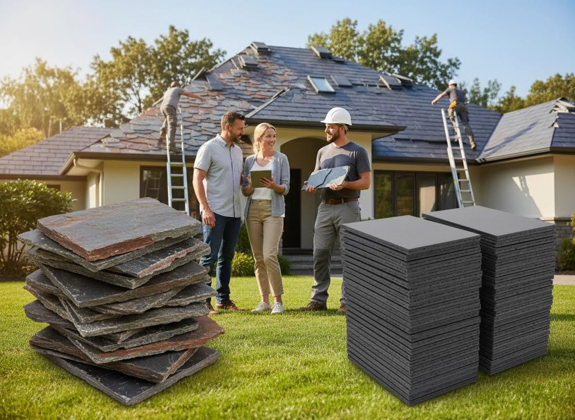 Roofing Project Consultation with Homeowners and Contractor