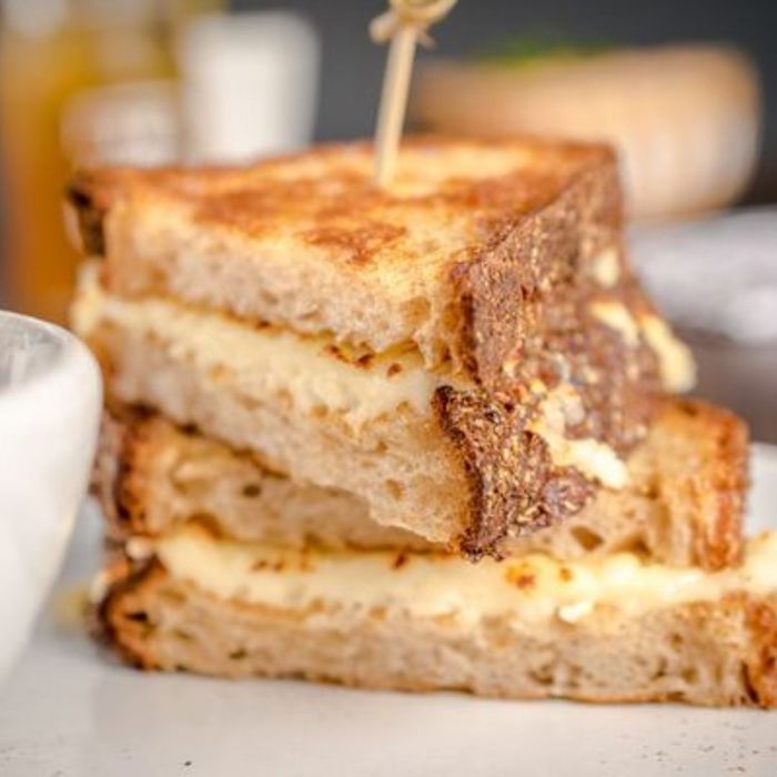 Stacked grilled cheese