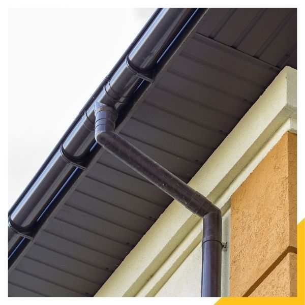 half round gutters on a home