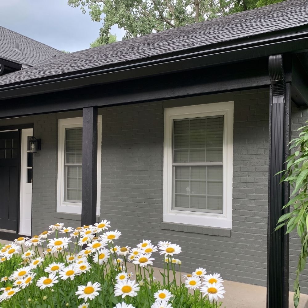 new gutters on a Harrisonburg home