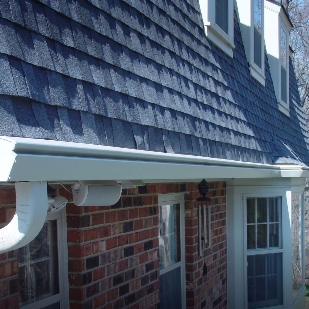 Roanoke home with new gutters