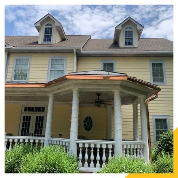 Roanoke home with copper gutters