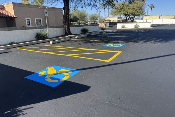 New handicap parking spaces