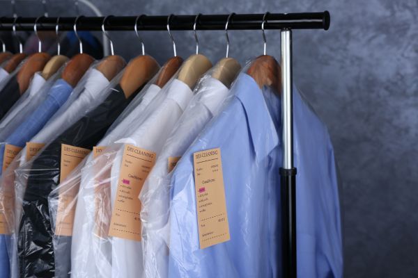 Dry cleaned shirts. 