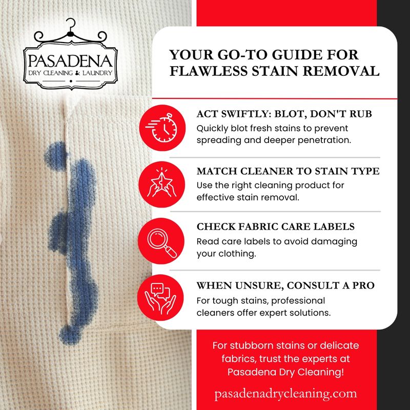 infographic about stain removal