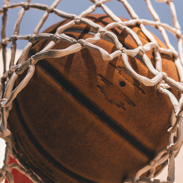 basketball going through net