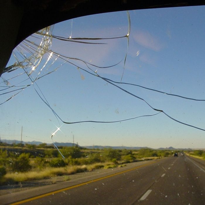 cracked windshield cracked windshield