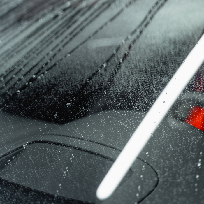 rain on windshield