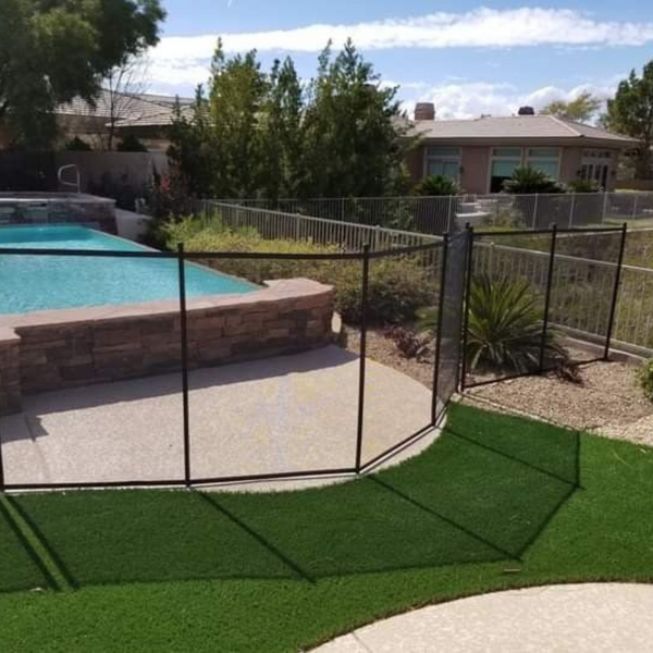 A fence around a pool