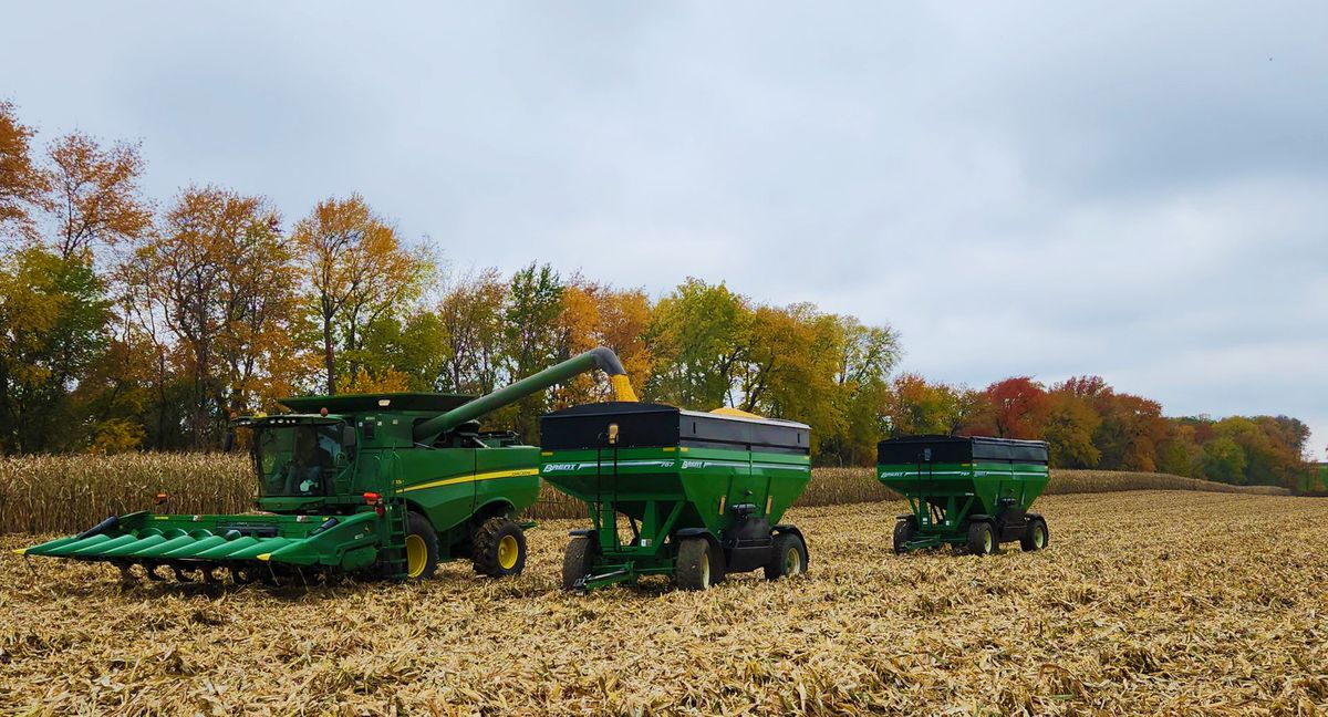 combine and field work