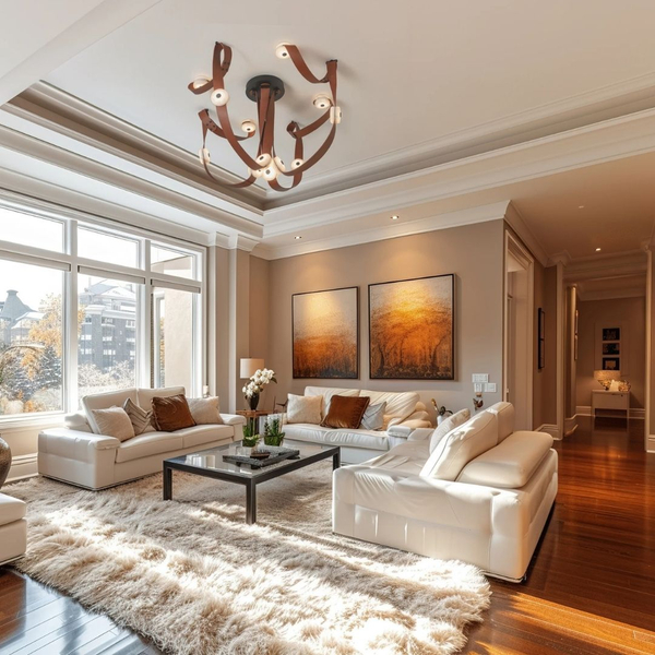 Image of a room with many differnet lighting options