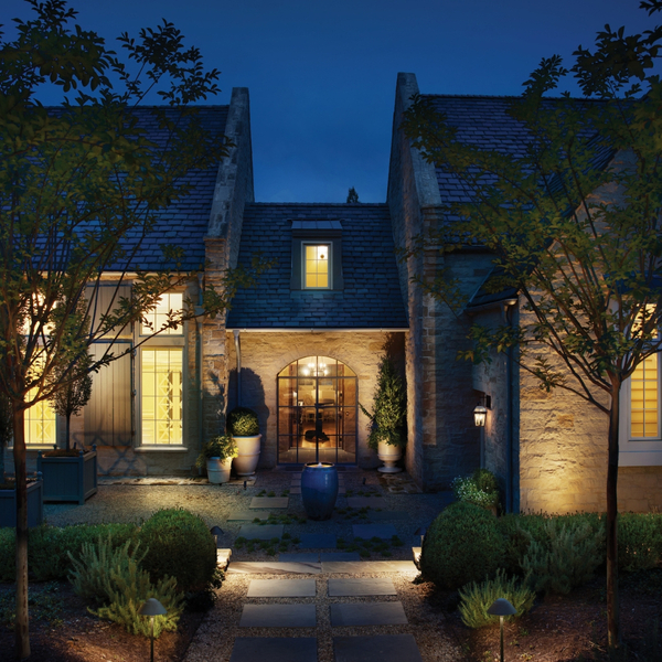 exterior lighting on home