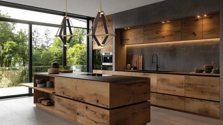 Image of a new kitchen with custom lighting Image of a new kitchen with custom lighting