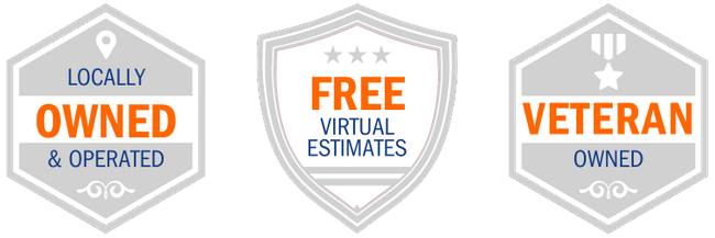 Locally owned and operated, free virtual estimates, veteran owned