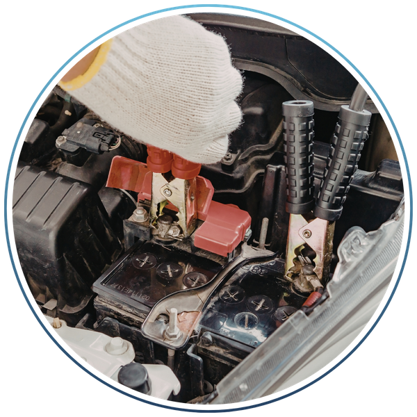 Professional car jumpstart service