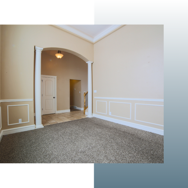 remodeled room with white trim