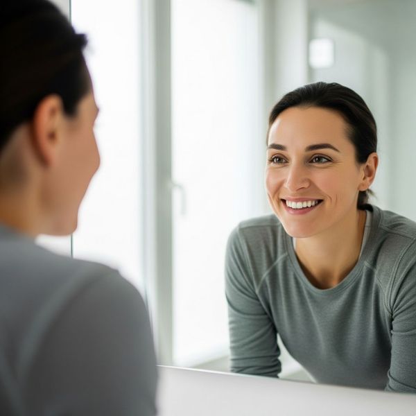 Person Looking in the Mirror
