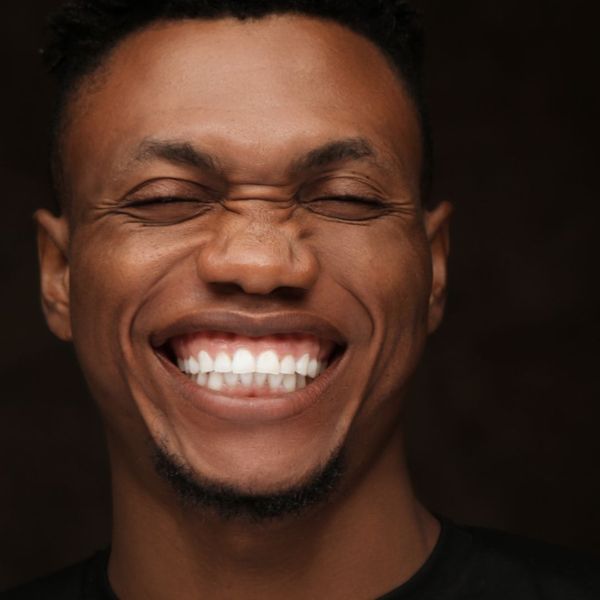 Patient with straight teeth. Patient with straight teeth.