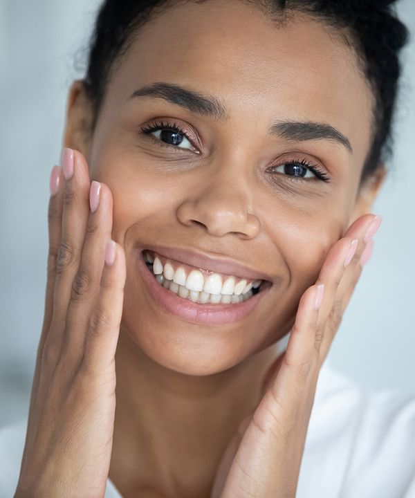 woman smiling