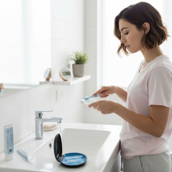 Brushing Invisalign