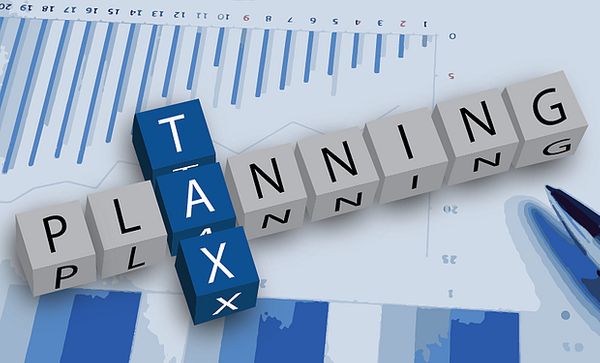 Tax Planning letter cubes