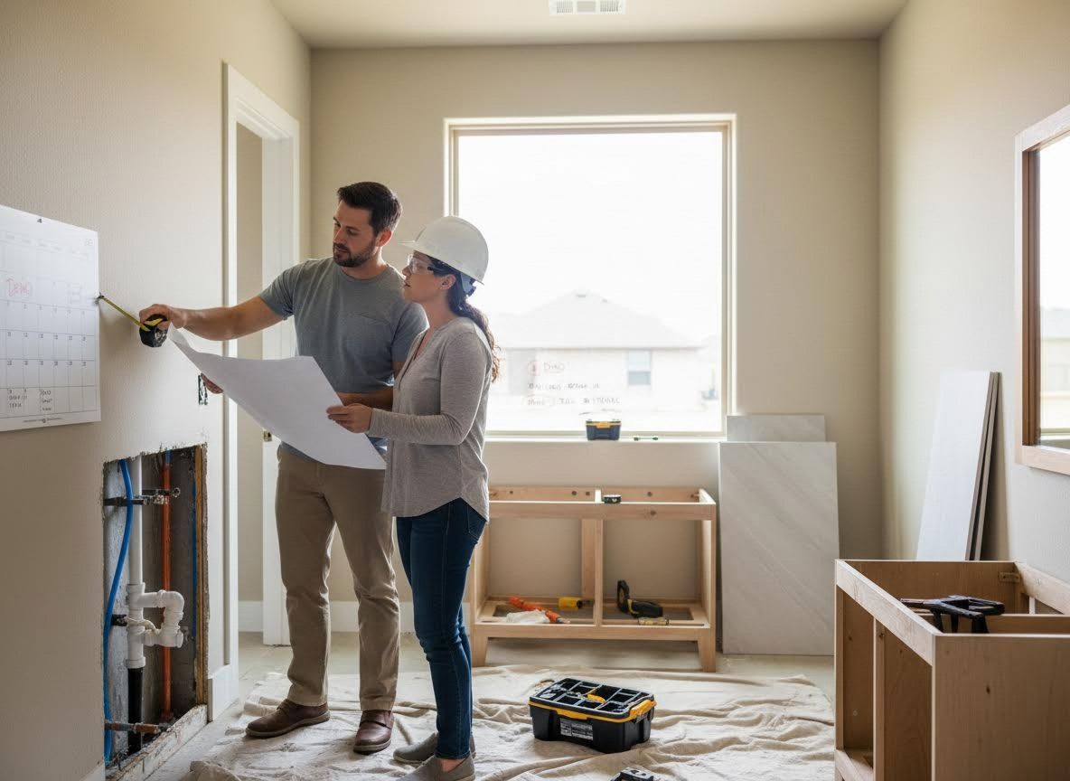 Couple Planning Home Renovation