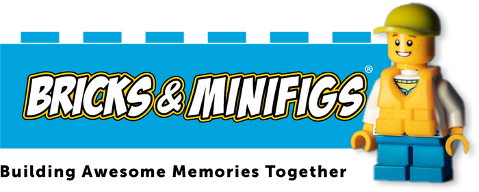 Bricks & Minifigs logo and figure