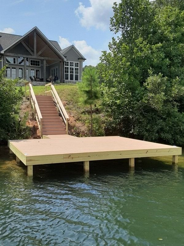 20' x 16' with 5' x 8' ramp; shore line stairs; composite decking.jpg