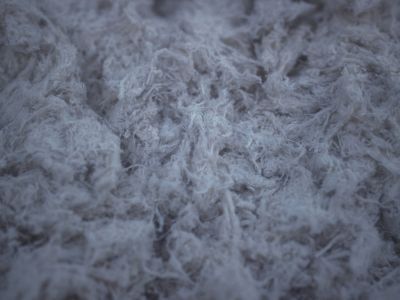 Close-up of asbestos.