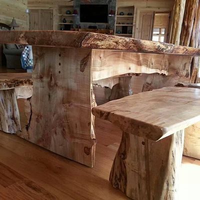 Woodworked Table