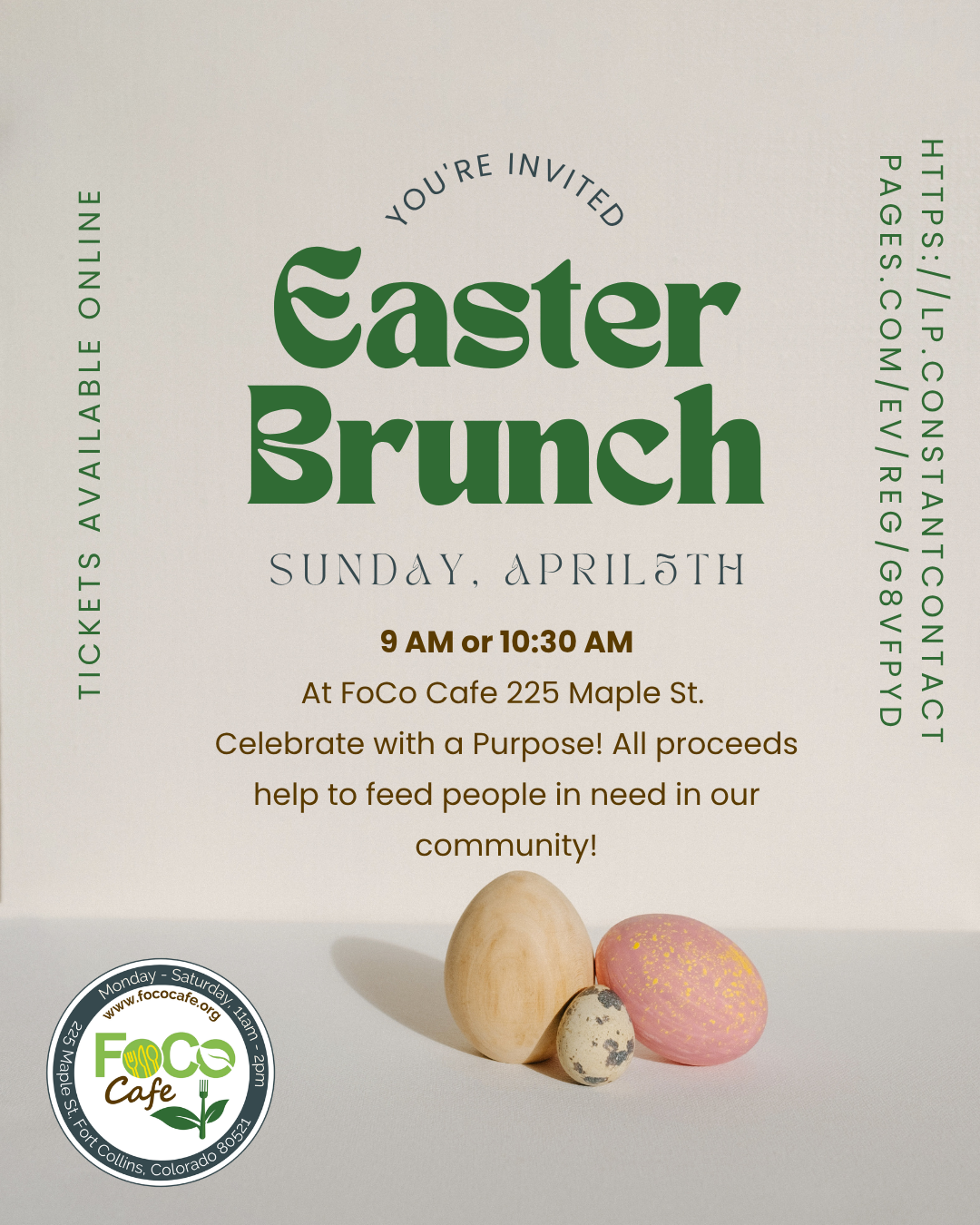 Tan Earthy Happy Easter Lunch Party Invitation Instagram Post.png