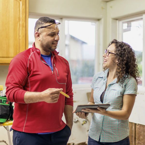 cabinet contractor and client