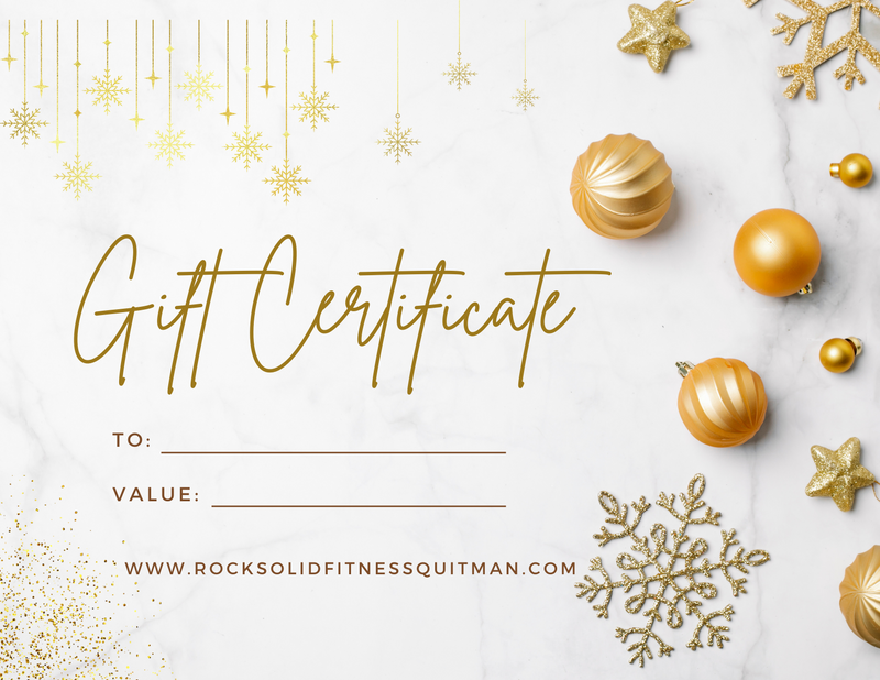 Christmas Gym Membership Gift Voucher Template