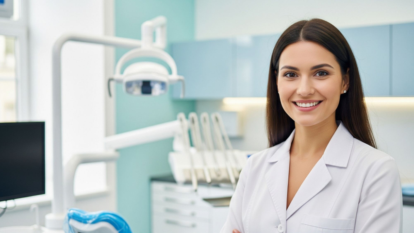 A friendly and professional dentist at a modern dental clinic in Honolulu.