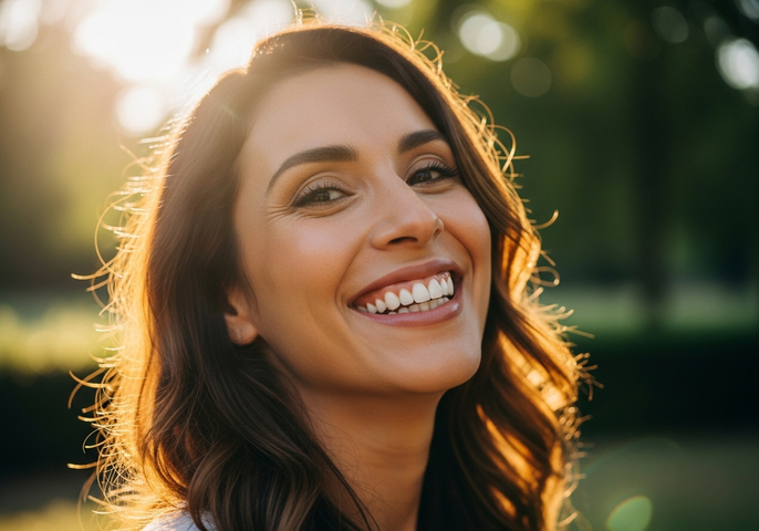 woman with a beautiful smile