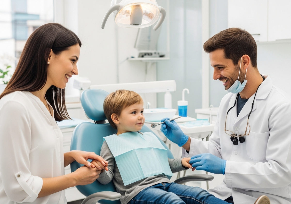 Child Having Dental Checkup