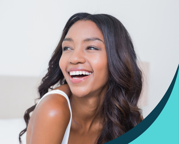 image of a woman smiling