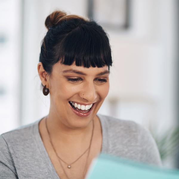 woman with a new smile