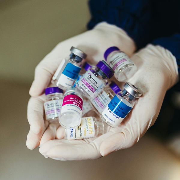 Botox® jars. Botox® jars.