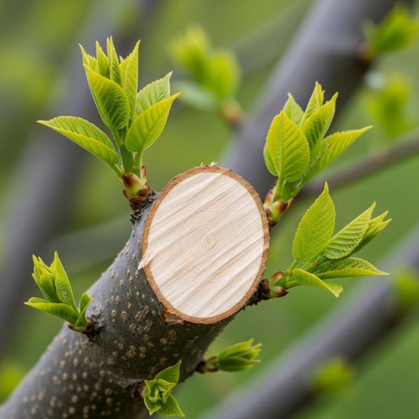 Tree branch interior.