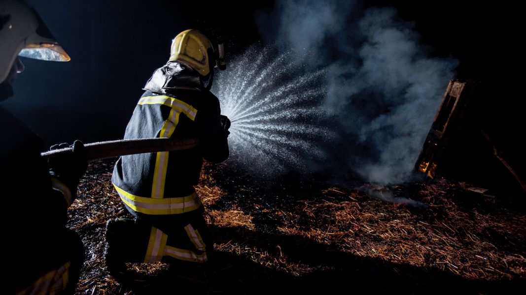 firefighters fighting a fire