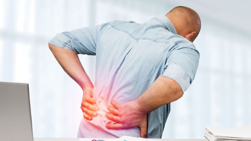 man with chronic back pain