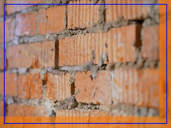 Damaged brick mortar Damaged brick mortar